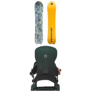 Armada Armada Kure Snowboard 150 Package (150 cm) + S/M Womens in Green size 150/S/M Aluminum/Bamboo 2027
