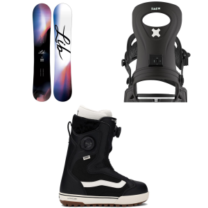 Lib Tech Lib Tech Cortado C2 Snowboard 154 Package (154 cm) + S/M Womens in White size 154/S/M Nylon/Aluminum 2026