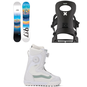 Lib Tech Lib Tech Glider BTX Snowboard 143 Package (143 cm) + M/L Womens in Black size 143/M/L Nylon/Aluminum 2026