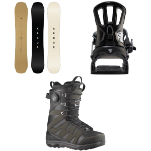 Arbor Element Decon Snowboard 158 Package (158 cm) + M/L in Black size 158/M/L Nylon/Aluminum 2026