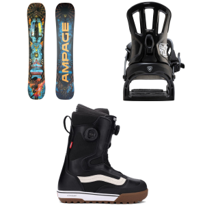 Rossignol Ampage Vol.1 Snowboard 155 Package (155 cm) + S/M in Black size 155/S/M Nylon/Aluminum 2026