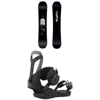 CAPiTA Super DOA Snowboard 2023 - 163W Package (163W cm) + L Bindings | Nylon/Silk in Black size 163W/L | Nylon/Polyester/Silk