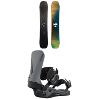 Arbor Bryan Iguchi Pro Camber Snowboard 2023 - 153 Package (153 cm) + L Bindings in Grey size 153/L | Nylon