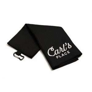Carl's Trifold Golf Towel, Black