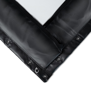 9.5X15 Premium Impact Screen Finished With Black Vinyl Edges and Flaps (Clearance)
