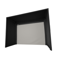 122x120x60 Pro Golf Enclosure Kit with Gray Impact Screen (Remnant/Clearance)