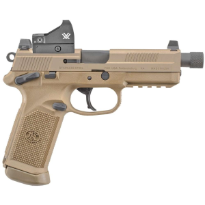 FNX-45 Tactical 5.3" Threaded 15 Round 45 ACP Pistol - Flat Dark Earth - Ambidextrous