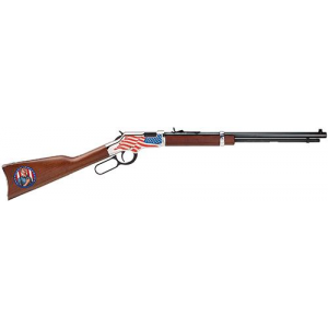 Golden Boy Stand For the Flag 20" 21 Round 22 Long Rifle / 22 Short Lever Action Rifle - Brown Walnut