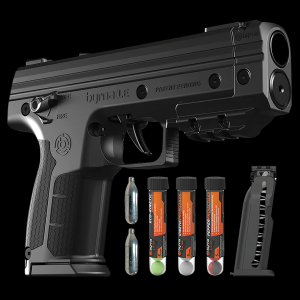 Le Pepper Kit 68 Caliber CO2 Air Pistol Projectile Launcher - Black