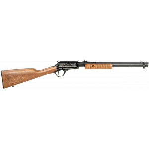 Gallery Engraved 18" 15 Round 22 Long Rifle Pump Action Rifle - Hardwood