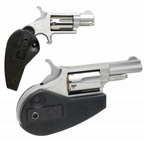 Mini Holster Grip 1.63" 5 Round 22 WMR Revolver - Stainless/Black