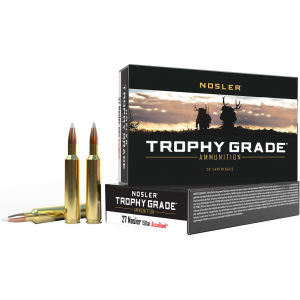Trophy Grade AccuBond 150 gr 27 Nosler Rifle Ammo - 20 Round Box
