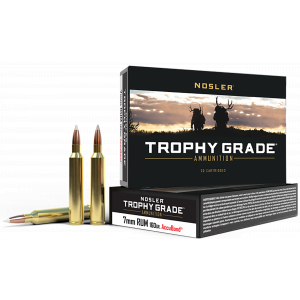 Trophy Grade AccuBond 160 gr 7mm RUM Rifle Ammo - 20 Round Box