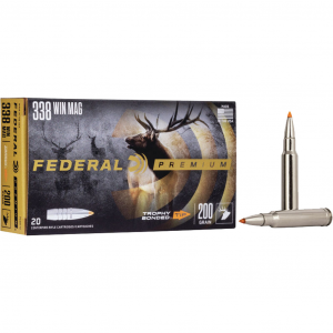 Premium Trophy Bonded Tip 200 gr 338 Win Mag Rifle Ammo - 20 Round Box
