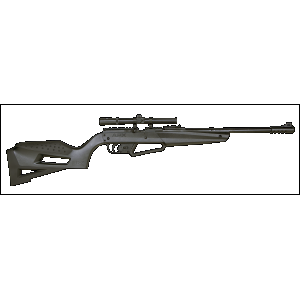 NXG APX Youth 177 BB/Pellet Spring Piston Air Rifle with Scope - Black
