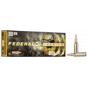 Premium Barnes TSX 165 gr 300 WSM Rifle Ammo - 20 Round Box