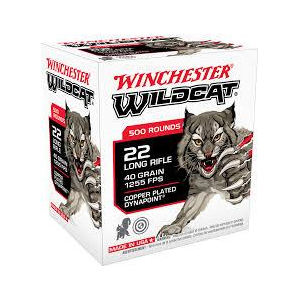 Wildcat Lead Round Nose 40 gr 22 Long Rifle Rimfire Ammo - 500 Round Box