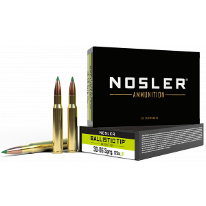 Spitzer Ballistic Tip 125 gr 30-06 Springfield Rifle Ammo - 20 Round Box