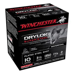 Drylok Super Steel Magnum #2 3-1/2" 10 Gauge Shotgun Ammo - 25 Round Box