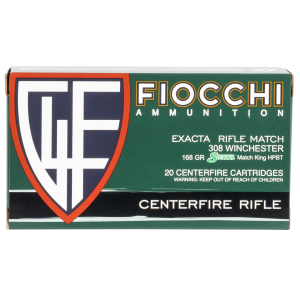 Hyperformance Sierra MatchKing BTHP 168 gr 308 Winchester Rifle Ammo - 20 Round Box