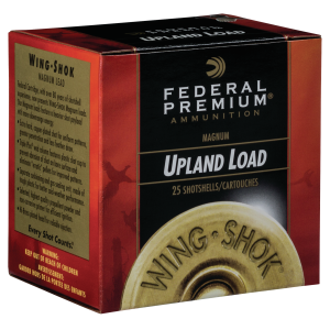 Premium Wing-Shock Magnum #4 3" 12 Gauge Shotgun Ammo - 25 Round Box
