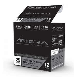 Staxd #2/BB 3-1/2" 12 Gauge Shotgun Ammo - 25 Round Box