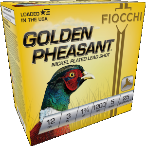 Golden Pheasant #5 3" 1-3/4 oz 12 Gauge Shotgun Ammo - 25 Round Box
