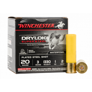 Drylok Super Steel Magnum #2 3" 20 Gauge Shotgun Ammo - 25 Round Box