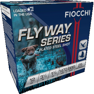 Flyway Steel BBB 3-1/2" 12 Gauge Shotgun Ammo - 25 Round Box
