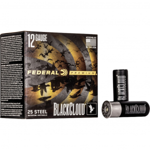 Premium Black Cloud Waterfowl #4 2-3/4" 12 Gauge Shotgun Ammo - 25 Round Box