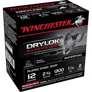 Drylok Super Steel #2 2.75" 12 Gauge Shotgun Ammo - 25 Round Box