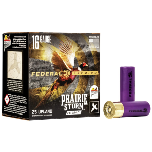 Premium Prairie Storm FS Lead #6 2-3/4" 1-1/8 oz 16 Gauge Shotgun Ammo - 25 Round Box