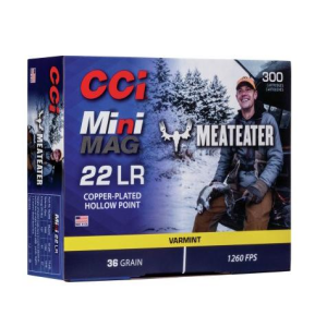 Mini-Mag Varmint Jacketed Hollow Point 36 gr 22 Long Rifle Rimfire Ammo - 300 Round Box