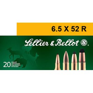 Centerfire Soft Point 117 gr 6.5x52mmR Rifle Ammo - 20 Round Box