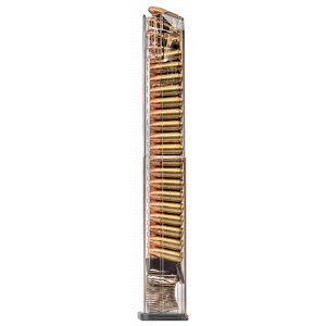 Pistol Mags Glock 18 40 Round 9mm Magazine - Clear