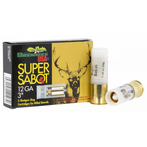 Super Sabot Slug 3" 12 Gauge Shotgun Ammo - 5 Round Box