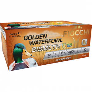 Golden Waterfowl Bismuth #4 3" 12 Gauge Shotgun Ammo - 10 Round Box