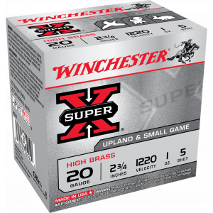 Super X Heavy Game Load #5 2-3/4" 20 Gauge Shotgun Ammo - 25 Round Box