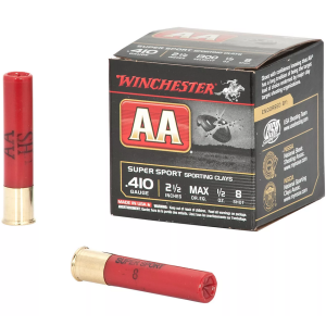 AA Super Sport Sporting Clays #8 2-1/2" 410 Gauge Shotgun Ammo - 25 Round Box