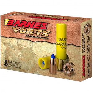VOR-TX Expander Tipped Slug 2-3/4" 20 Gauge Shotgun Ammo - 5 Round Box