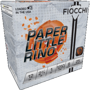 Paper Little Rino Extrema #8 2-3/4" 1 oz 12 Gauge Shotgun Ammo - 25 Round Box