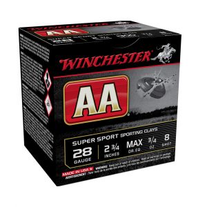AA Sporting Clays #8 28 Gauge Shotgun Ammo - 25 Round Box