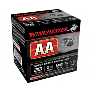 AA Super Sporting Clay #7.5 2-3/4" 28 Gauge Shotgun Ammo - 25 Round Box