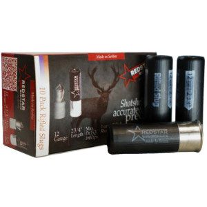 Redstar Rifled Slug 2-3/4" 12 Gauge Shotgun Ammo - 10 Round Box