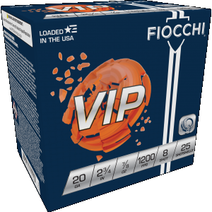 Exacta Target VIP #8 2-3/4" 20 Gauge Shotgun Ammo - 25 Round Box