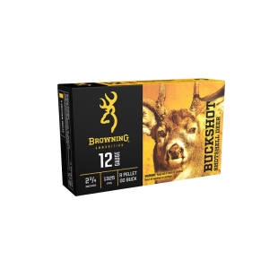 Shotshell Deer 00 Buckshot 2-3/4" 12 Gauge Shotgun Ammo - 15 Round Box
