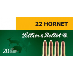 Centerfire Soft Point 45 gr 22 Hornet Rifle Ammo - 20 Round Box