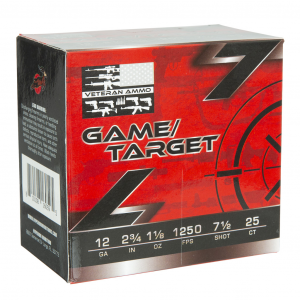 Game & Target #7.5 2-3/4" 1-1/8 oz 12 Gauge Shotgun Ammo - 25 Round Box