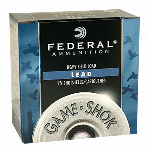 Game-Shock #8 2-3/4" 7/8 oz 20 Gauge Shotgun Ammo - 25 Round Box