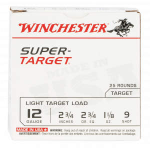 Super-Target Light #9 2-3/4" 1145 fps 12 Gauge Shotgun Ammo - 25 Round Box